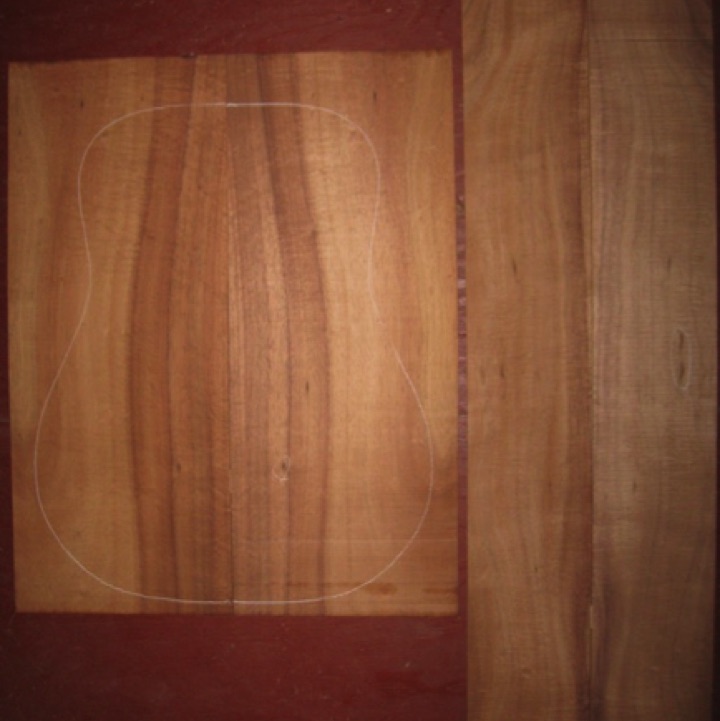 Koa OM/Dreadnought/J AAA $195
(2) back plates 9" x 22-3/4"
(2) side plates 5" x 32-3/4"
Air dried since 1996, 16" dred pattern shown, straight grain, beautiful color-curl.
set #191-1362 Koa OM/Dreadnought/J AAA $195
(2) back plates 9" x 22-3/4"
(2) side plates 5" x 32-3/4"
Air dried since 1996, 16" dred pattern shown, straight grain, beautiful color-curl.
set #191-1362