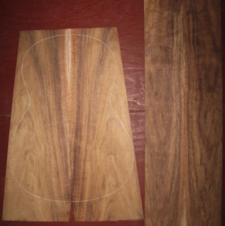 Koa Parlor/Classical AA $110
(2) back plates 8-1/4" x 22-1/2" (tapers to 5-3/4" width)
(2) side plates 4-1/2" x 32-1/2"
Air dried since 2006, 14-1/2" classical pattern shown, off quarter, rich colors.
set #136-1390 Koa Parlor/Classical AA $110
(2) back plates 8-1/4" x 22-1/2" (tapers to 5-3/4" width)
(2) side plates 4-1/2" x 32-1/2"
Air dried since 2006, 14-1/2" classical pattern shown, off quarter, rich colors.
set #136-1390