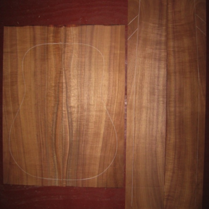 Koa OM/Dreadnought AAA $300
(2) back plates 9" x 24"
(2) side plates 5-3/4" x 33-1/2"
Air dried since 2015, 16" dred pattern shown, vibrant curl with striping, straight and vertical grain.
(3) consecutive sets available - set #170-1416 Koa OM/Dreadnought AAA $300
(2) back plates 9" x 24"
(2) side plates 5-3/4" x 33-1/2"
Air dried since 2015, 16" dred pattern shown, vibrant curl with striping, straight and vertical grain.
(3) consecutive sets available - set #170-1416