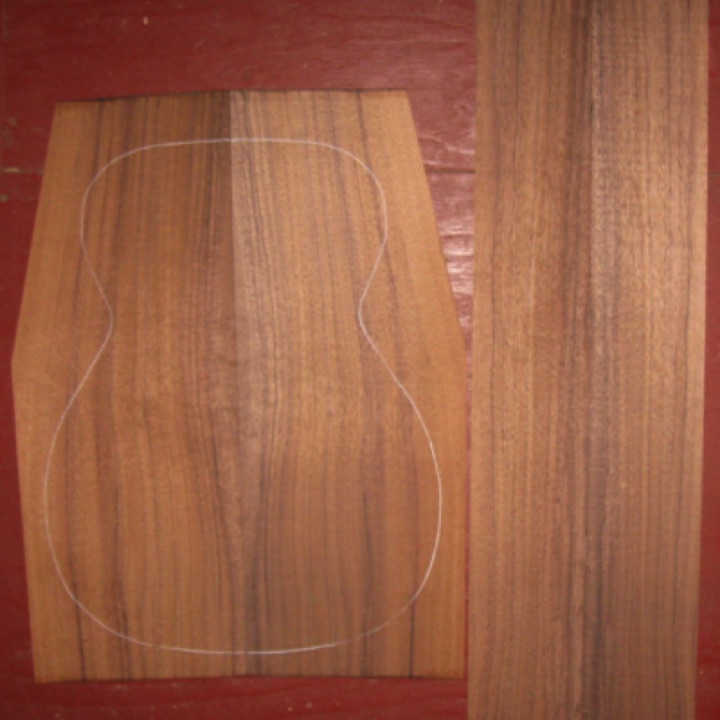 Koa OM/CL AA+ $150
(2) back plates 8-3/8" x 22-1/2" (tapers to 6-5/8" width)
(2) side plates 4-3/8" x 33-1/2"
Air dried since 2010, 15-1/4" OM pattern shown; dense, dark, and beautiful.
set #196-1546 Koa OM/CL AA+ $150
(2) back plates 8-3/8" x 22-1/2" (tapers to 6-5/8" width)
(2) side plates 4-3/8" x 33-1/2"
Air dried since 2010, 15-1/4" OM pattern shown; dense, dark, and beautiful.
set #196-1546