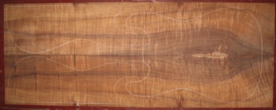 Koa Electric/Bass Tops 3A & 4A $225 for both
(2) plates 7" x 37-1/4", .160" thick
Air dried since 2006, 13" electric patterns shown; two sibling guitar tops or a matching top and back, strong flame especially on 4A top (at right).
set #137-1109 Koa Electric/Bass Tops 3A & 4A $225 for both
(2) plates 7" x 37-1/4", .160" thick
Air dried since 2006, 13" electric patterns shown; two sibling guitar tops or a matching top and back, strong flame especially on 4A top (at right).
set #137-1109