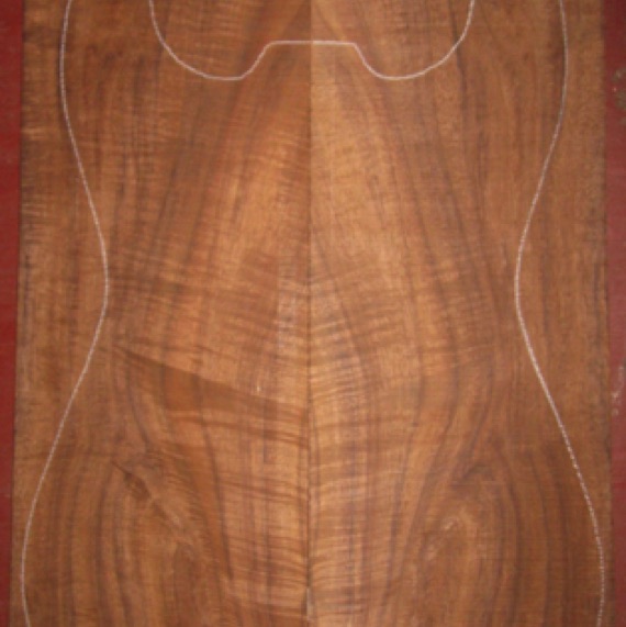 Koa Electric/Bass Top 3A $115
(2) top plates 6-3/4" x 21-1/2
Air dried since 1996, 13" x 19" pattern shown, dark koa with dramatic flame.
set #165-1466 Koa Electric/Bass Top 3A $115
(2) top plates 6-3/4" x 21-1/2
Air dried since 1996, 13" x 19" pattern shown, dark koa with dramatic flame.
set #165-1466
