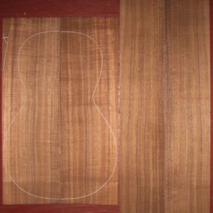 Koa Parlor AAA $150
(2) back plates 6-3/8" x 20-1/2"
(2) side plates 5" x 30"
Air dried since 2015, shown with 12-1/4" parlor pattern, dark color, vertical and straight grain, handsome koa
set #170-1863 Koa Parlor AAA $150
(2) back plates 6-3/8" x 20-1/2"
(2) side plates 5" x 30"
Air dried since 2015, shown with 12-1/4" parlor pattern, dark color, vertical and straight grain, handsome koa
set #170-1863