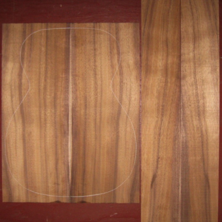 Koa OM/CL A+ $95
(2) back plates 8" x 21"
(2) side plates 4-1/2" x 31-3/4"
Air dried since 2013, 15-1/4" OM pattern shown; rich color, bold stripes, and light flame.
(2) consecutive sets available - set #161-2054 Koa OM/CL A+ $95
(2) back plates 8" x 21"
(2) side plates 4-1/2" x 31-3/4"
Air dried since 2013, 15-1/4" OM pattern shown; rich color, bold stripes, and light flame.
(2) consecutive sets available - set #161-2054
