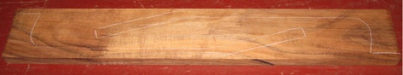 Koa Guitar Neck Blank AAA $85
30" x 4-1/2", 1" thick
Style C. Air dried since 2010, curly old-growth, straight grain, shown with 2 overlapping patterns.
face #1 - blank #193-1619 Koa Guitar Neck Blank AAA $85
30" x 4-1/2", 1" thick
Style C. Air dried since 2010, curly old-growth, straight grain, shown with 2 overlapping patterns.
face #1 - blank #193-1619
