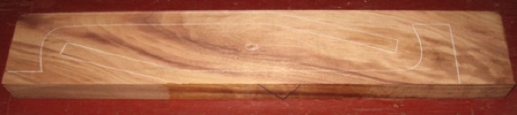 Koa Guitar Neck Blank A $100
29-1/2" x 5", 2" thick
Style C. Air dried since 2013, straight grain, shown with 2 overlapping patterns.
face #1 - blank #163-1623 Koa Guitar Neck Blank A $100
29-1/2" x 5", 2" thick
Style C. Air dried since 2013, straight grain, shown with 2 overlapping patterns.
face #1 - blank #163-1623