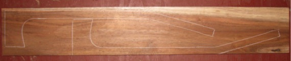 Koa Guitar Neck Blank AA+ $80
32" x 5-1/4", 7/8" thick
Style C. Air dried since 2010, planed flat. Curly old-growth, straight grain, shown with 2 overlapping 25.4" patterns.
face #1 - blank #193-1653 Koa Guitar Neck Blank AA+ $80
32" x 5-1/4", 7/8" thick
Style C. Air dried since 2010, planed flat. Curly old-growth, straight grain, shown with 2 overlapping 25.4" patterns.
face #1 - blank #193-1653