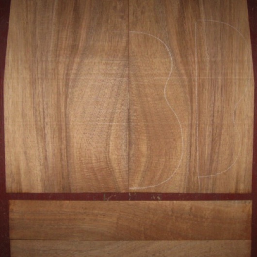 Koa Soprano 'Ukulele AA+ $48
(2) top-back plates 7-1/2" x 13"
(2) side plates 2-1/2" x 15"
Air dried since 2006, honey-brown, 1-pc top/back or bookmatch as shown at right.
set #129-1108 Koa Soprano 'Ukulele AA+ $48
(2) top-back plates 7-1/2" x 13"
(2) side plates 2-1/2" x 15"
Air dried since 2006, honey-brown, 1-pc top/back or bookmatch as shown at right.
set #129-1108