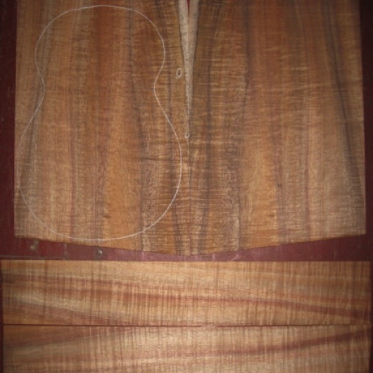 Koa Concert 'Ukulele 3A-4A $120
(2) 1-pc top-back plates 8" x 12-1/2"
(2) side plates 3" x 17"
Air dried since 2015, straight-vertical grain, rich rainbow of color, plenty flame-curl.
set #170-1204 Koa Concert 'Ukulele 3A-4A $120
(2) 1-pc top-back plates 8" x 12-1/2"
(2) side plates 3" x 17"
Air dried since 2015, straight-vertical grain, rich rainbow of color, plenty flame-curl.
set #170-1204