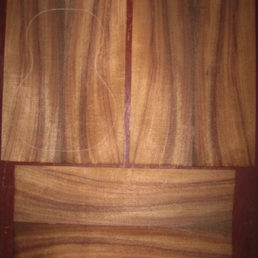 Koa Tenor 'Ukulele AA $73
(4) top-back plates 5-1/4" x 15-3/4"
(2) side plates 4-3/4" x 18-1/2"
Air dried since 2006, tenor pattern shown, light curl, rich color and stripes.
set #138-1205 Koa Tenor 'Ukulele AA $73
(4) top-back plates 5-1/4" x 15-3/4"
(2) side plates 4-3/4" x 18-1/2"
Air dried since 2006, tenor pattern shown, light curl, rich color and stripes.
set #138-1205