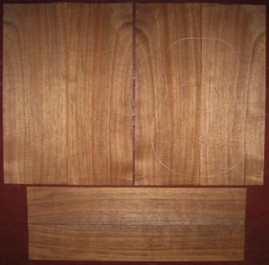 Koa Tenor Ukulele AA+ $110
(4) top-back plates 5-1/2" x 16"
(2) side plates 3-1/4" x 19-1/2"
Air dried since 2016, tenor pattern shown, bright koa w/tight curl, straight, vertical grain.
set #178-1454 Koa Tenor Ukulele AA+ $110
(4) top-back plates 5-1/2" x 16"
(2) side plates 3-1/4" x 19-1/2"
Air dried since 2016, tenor pattern shown, bright koa w/tight curl, straight, vertical grain.
set #178-1454