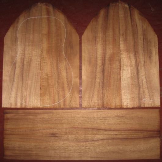 Koa Tenor Ukulele AA $75
(4) top-back plates 5-1/8" x 14-1/2"
(2) side plates 3-1/4" x 20-1/2"
Air dried since 1996, tenor pattern shown, light curl, bright honey-brown color.
set #138-1480 Koa Tenor Ukulele AA $75
(4) top-back plates 5-1/8" x 14-1/2"
(2) side plates 3-1/4" x 20-1/2"
Air dried since 1996, tenor pattern shown, light curl, bright honey-brown color.
set #138-1480