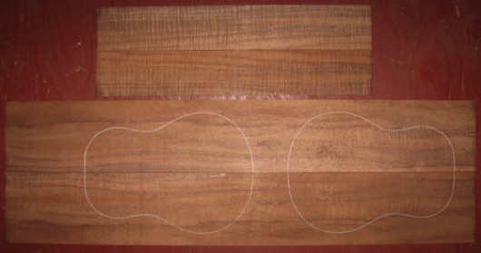 Koa Tenor/Concert Ukulele 3A $140
(2) top-back plates 5-1/4" x 34"
(2) side plates 3-1/4" x 20"
Air dried since 2010, gorgeous rich color; good curl-pomelle quilt.
set #197-1568 Koa Tenor/Concert Ukulele 3A $140
(2) top-back plates 5-1/4" x 34"
(2) side plates 3-1/4" x 20"
Air dried since 2010, gorgeous rich color; good curl-pomelle quilt.
set #197-1568