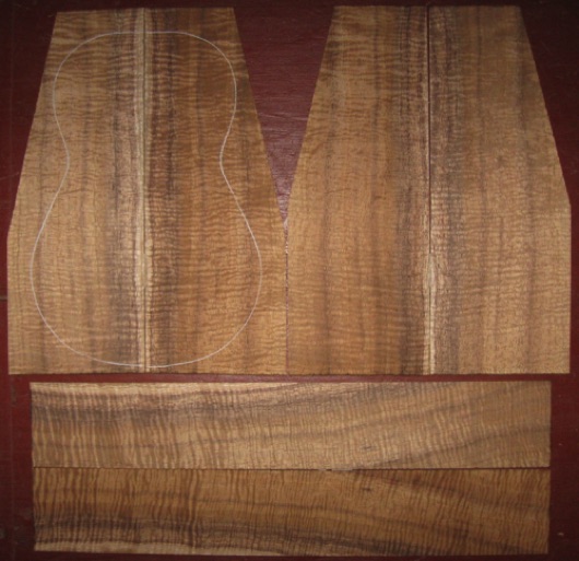Koa Soprano Ukulele 5A $150
(4) top-back plates 4" x 10-1/2" (tapered)
(2) side plates 2-1/2" x 15"
Air dried since 2005, rich colors; strong, premium fiddleback curl throughout.
set #118-1728 Koa Soprano Ukulele 5A $150
(4) top-back plates 4" x 10-1/2" (tapered)
(2) side plates 2-1/2" x 15"
Air dried since 2005, rich colors; strong, premium fiddleback curl throughout.
set #118-1728
