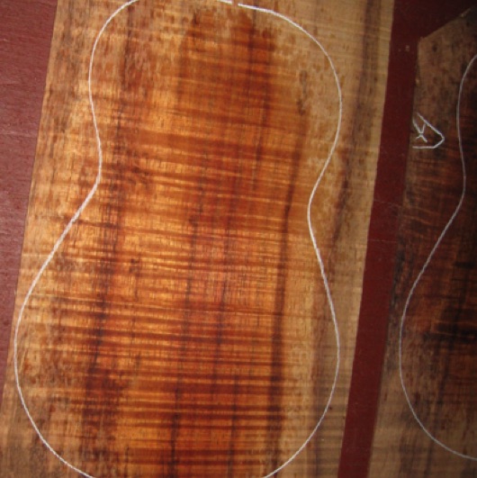 closeup, wetted
set #119-1846
This is a sanded set. Top and back are .085" thick and sides are .075" thick; all sanded to 100-grit. closeup, wetted
set #119-1846
This is a sanded set. Top and back are .085" thick and sides are .075" thick; all sanded to 100-grit.