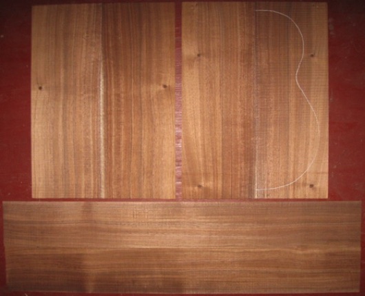 Koa Baritone/Tenor Ukulele AA $120
(4) top-back plates 5-7/8" x 15-7/8"
(2) side plates 3-3/4" x 29"
Air dried since 2015, shown with baritone pattern, straight-grain, dark with some curl.
set #170-1900 Koa Baritone/Tenor Ukulele AA $120
(4) top-back plates 5-7/8" x 15-7/8"
(2) side plates 3-3/4" x 29"
Air dried since 2015, shown with baritone pattern, straight-grain, dark with some curl.
set #170-1900