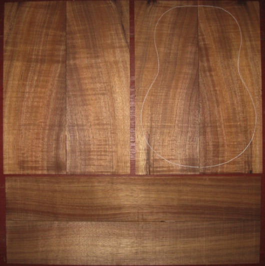 Koa Tenor Ukulele AA+ $125
(4) top-back plates 4-3/4" x 13"
(2) side plates 3-1/4" x 19-1/4"
Air dried since 2010, tenor pattern shown, bright orange brown, vertical grain.
set #193-1908 Koa Tenor Ukulele AA+ $125
(4) top-back plates 4-3/4" x 13"
(2) side plates 3-1/4" x 19-1/4"
Air dried since 2010, tenor pattern shown, bright orange brown, vertical grain.
set #193-1908