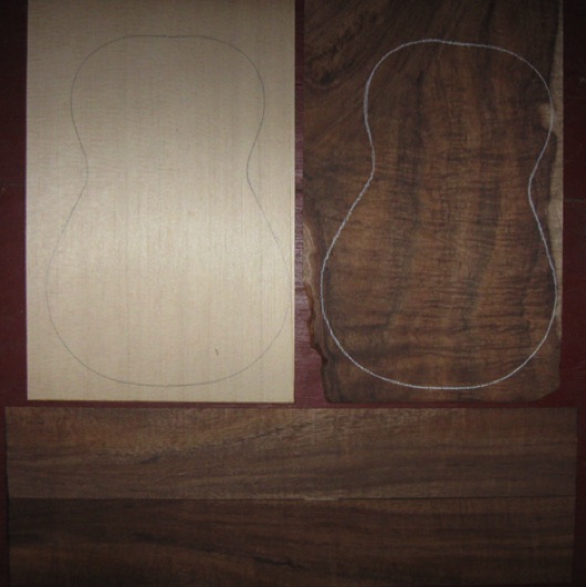 Koa Soprano Ukulele AA+ $60-$75
one-pc top-back plates 7-1/4" x 11"
(2) side plates 2-1/2" x 16"
Air dried since 2015, rich colors; master-grade curl on back and AA curl on sides.
set #170-2036 Koa Soprano Ukulele AA+ $60-$75
one-pc top-back plates 7-1/4" x 11"
(2) side plates 2-1/2" x 16"
Air dried since 2015, rich colors; master-grade curl on back and AA curl on sides.
set #170-2036
