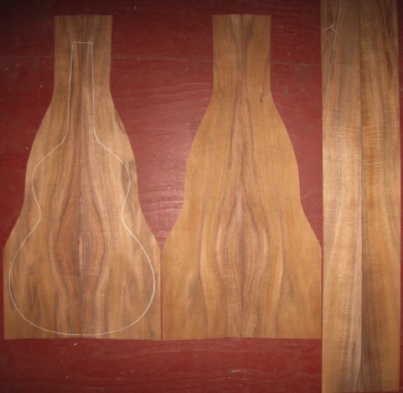 Koa Weissenborn 2A $350
(4) top-back plates 8-5/8" x 35-1/2"
(2) side plates 4-1/2" x 45"
Air dried since 2010, rich orange-brown color with striping and medium curl-flame.
set #193-1915 Koa Weissenborn 2A $350
(4) top-back plates 8-5/8" x 35-1/2"
(2) side plates 4-1/2" x 45"
Air dried since 2010, rich orange-brown color with striping and medium curl-flame.
set #193-1915