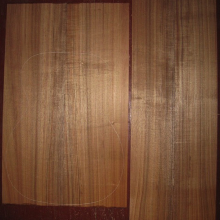 Koa OM/CL AA+ $120
(2) back plates 8-1/8" x 26-1/2"
(2) side plates 5-1/2" x 32-1/2"
Air dried since 2015, 15-1/4" concert pattern shown, straight and vertical grain w/stripes; discount for off-bookmatch.
set #178-1292 Koa OM/CL AA+ $120
(2) back plates 8-1/8" x 26-1/2"
(2) side plates 5-1/2" x 32-1/2"
Air dried since 2015, 15-1/4" concert pattern shown, straight and vertical grain w/stripes; discount for off-bookmatch.
set #178-1292