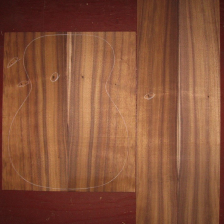 Koa OM/CL AA $75
(2) back plates 8-1/2" x 20-3/8"
(2) side plates 5" x 32"
Air dried since 2013, 15-1/4" pattern shown, tight knots, vertical grain, gorgeous color and stripes, light curl.
(2) consecutive sets available - set #161-1821 Koa OM/CL AA $75
(2) back plates 8-1/2" x 20-3/8"
(2) side plates 5" x 32"
Air dried since 2013, 15-1/4" pattern shown, tight knots, vertical grain, gorgeous color and stripes, light curl.
(2) consecutive sets available - set #161-1821