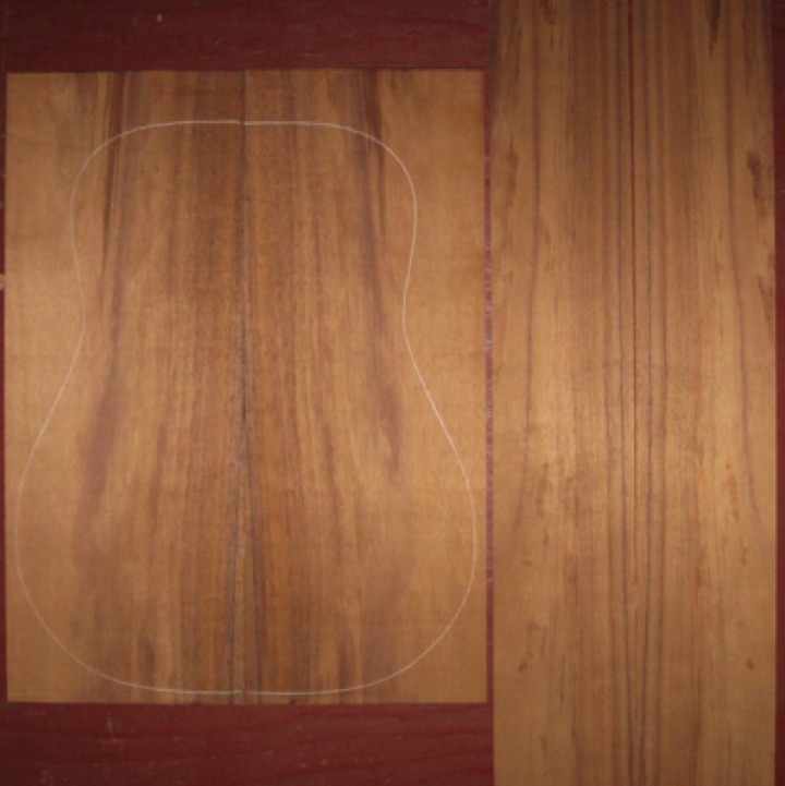 Koa OM/Dreadnought A $75
(2) back plates 8-1/2" x 22-1/2"
(2) side plates 5" x 33"
Air dried since 2010, 16" D pattern shown.
(2) consecutive sets available - set #193-1972 Koa OM/Dreadnought A $75
(2) back plates 8-1/2" x 22-1/2"
(2) side plates 5" x 33"
Air dried since 2010, 16" D pattern shown.
(2) consecutive sets available - set #193-1972