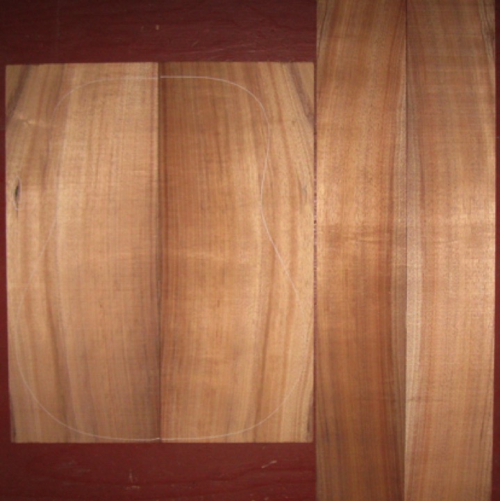 Koa OM/Dreadnought A $80
(2) back plates 8-1/2" x 21-1/4"
(2) side plates 5" x 33-3/8"
Air dried since 2017, 16" D pattern shown, bright color, light flame.
set #205-2089 Koa OM/Dreadnought A $80
(2) back plates 8-1/2" x 21-1/4"
(2) side plates 5" x 33-3/8"
Air dried since 2017, 16" D pattern shown, bright color, light flame.
set #205-2089