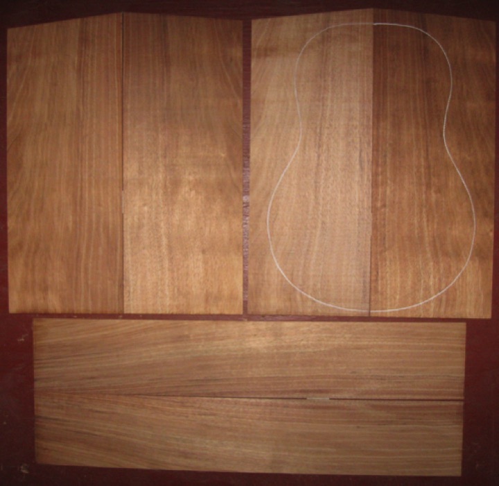 Koa Tenor Ukulele A+ $65
(4) top-back plates 5-1/8" x 13" at joint
(2) side plates 3-1/4" x 18-1/2"
Air dried since 2017, tenor pattern shown, orange-brown color,
light flame, all plates from same board.
set #205-2355 Koa Tenor Ukulele A+ $65
(4) top-back plates 5-1/8" x 13" at joint
(2) side plates 3-1/4" x 18-1/2"
Air dried since 2017, tenor pattern shown, orange-brown color,
light flame, all plates from same board.
set #205-2355