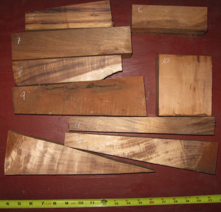 Box o' koa $45 + $18 shipping
All seasoned, healthy koa, mix of 1" and 2" stock, suitable for pen, knife, frame, box makers. Variety of figure including curl.
1" stock - box #1626 Box o' koa $45 + $18 shipping
All seasoned, healthy koa, mix of 1" and 2" stock, suitable for pen, knife, frame, box makers. Variety of figure including curl.
1" stock - box #1626