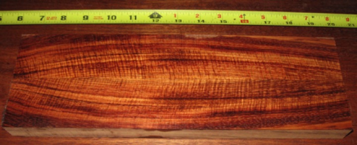 Curly koa 2 boards, $25 + $8 shipping
2 boards, each 13" x 2" x 1"
Bookmatch with dark color and tight fiddleback curl. Air dried since 2006. Use for boxes, pens, cutlery, or....
face #1 - 2 boards #118-1646 Curly koa 2 boards, $25 + $8 shipping
2 boards, each 13" x 2" x 1"
Bookmatch with dark color and tight fiddleback curl. Air dried since 2006. Use for boxes, pens, cutlery, or....
face #1 - 2 boards #118-1646