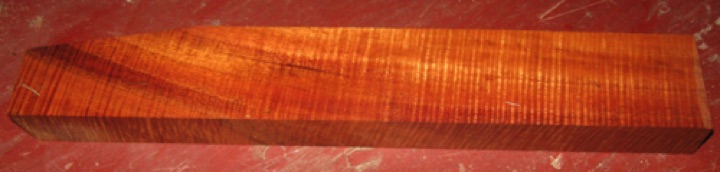 Curly koa knife blank, $28 + $5 shipping
11-3/4" x 1-7/8" x 1". Tapers to 1-3/8" width. Tight, strong fiddleback. Air dried since 2005.
face #1 (wetted) - blank #118-1743 Curly koa knife blank, $28 + $5 shipping
11-3/4" x 1-7/8" x 1". Tapers to 1-3/8" width. Tight, strong fiddleback. Air dried since 2005.
face #1 (wetted) - blank #118-1743